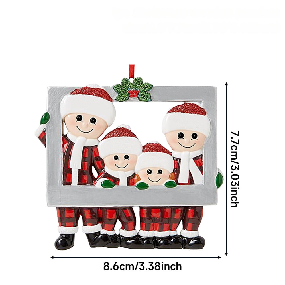 DIY Christmas Family Pendant Decorations for Home