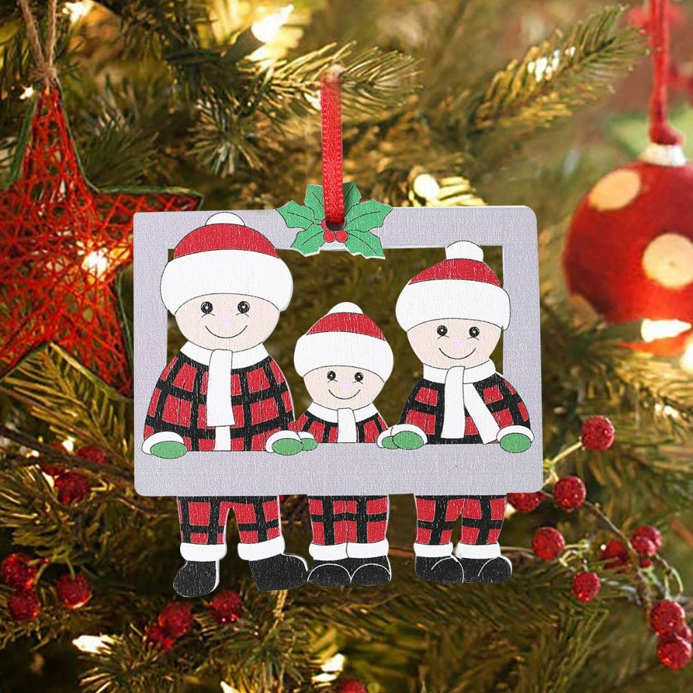 DIY  Christmas Family Pendant Decorations for Home
