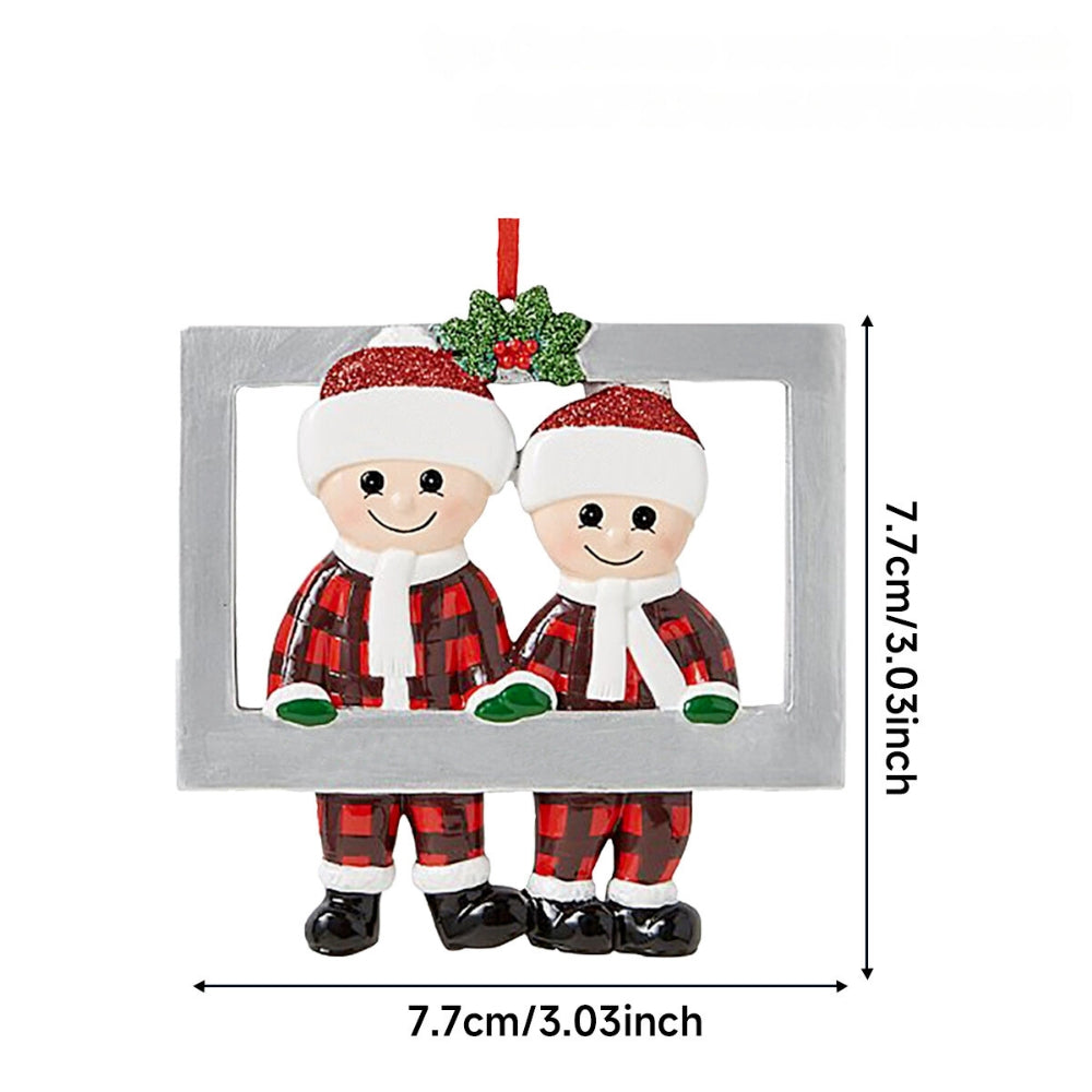 DIY Christmas Family Pendant Decorations for Home