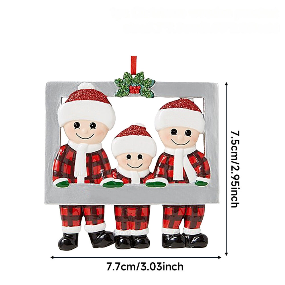 DIY  Christmas Family Pendant Decorations for Home