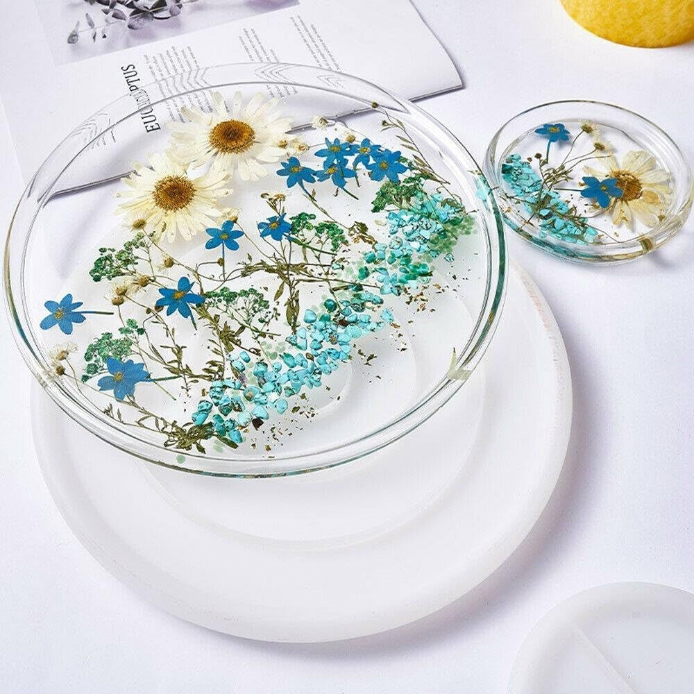 Round Silicone Coaster Mold Kit for DIY Resin Crafts