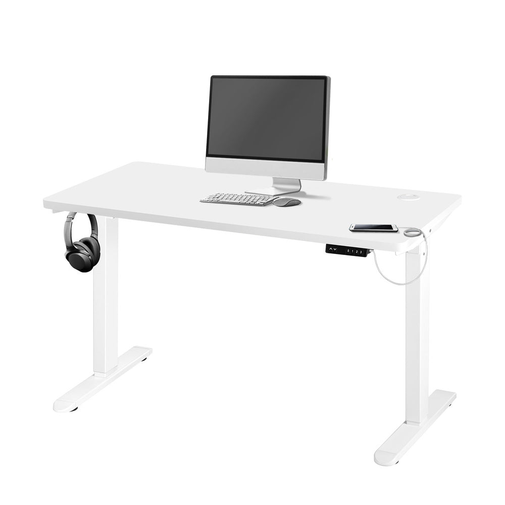 Adjustable Motorized Standing Desk 150cm White