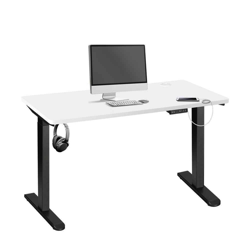 Adjustable Standing Desk Dual Motor 150cm Black and White