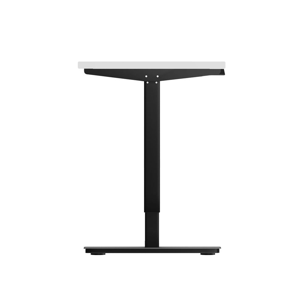 Electric Standing Desk Single Motor 120cm Black and White