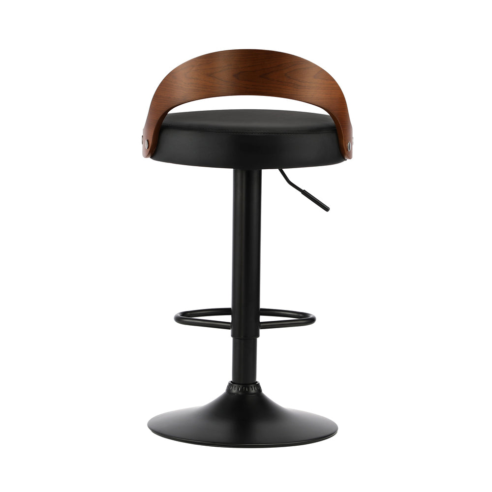 2 pcs Bar Stools Gas Lift Swivel Padded Seat