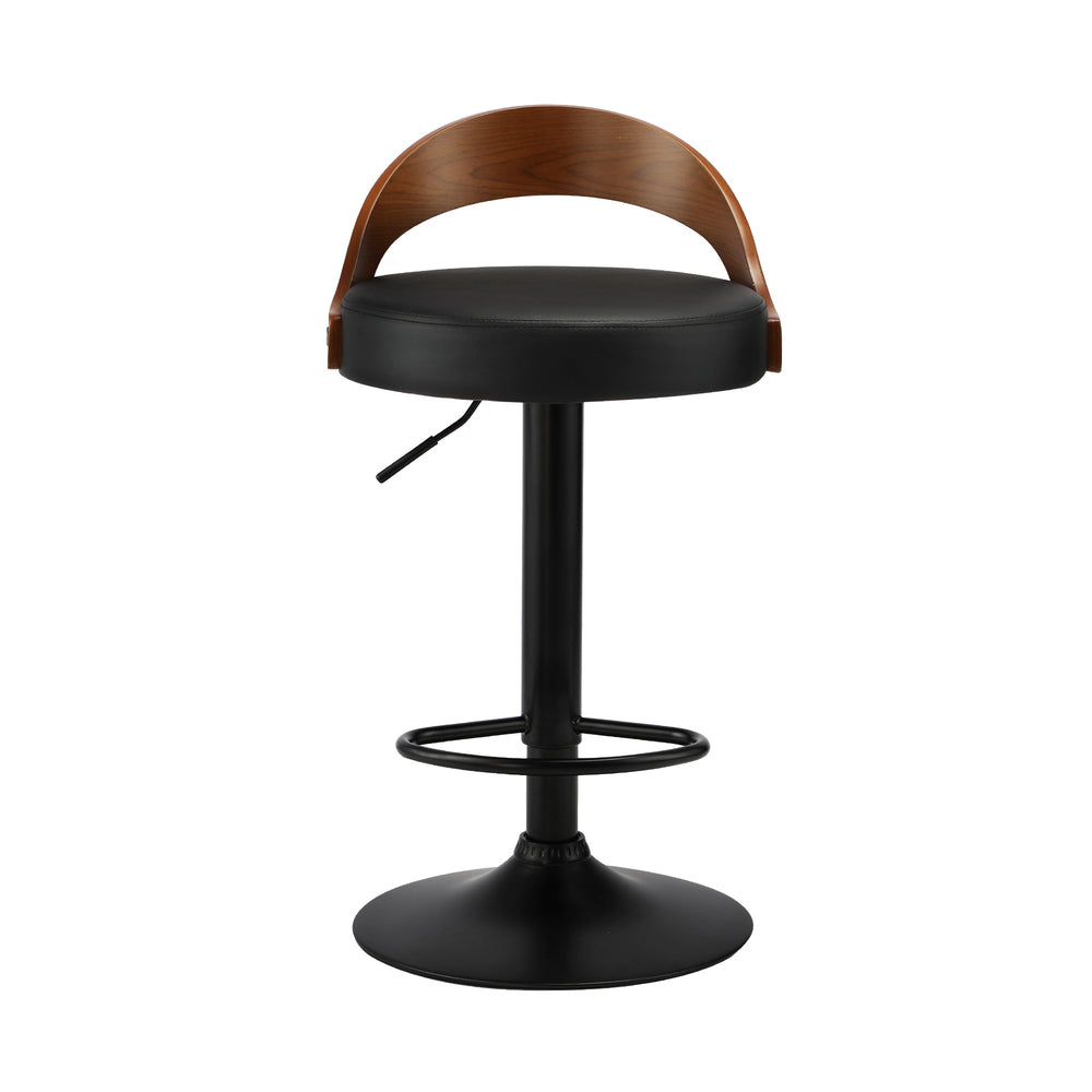 2 pcs Bar Stools Gas Lift Swivel Padded Seat