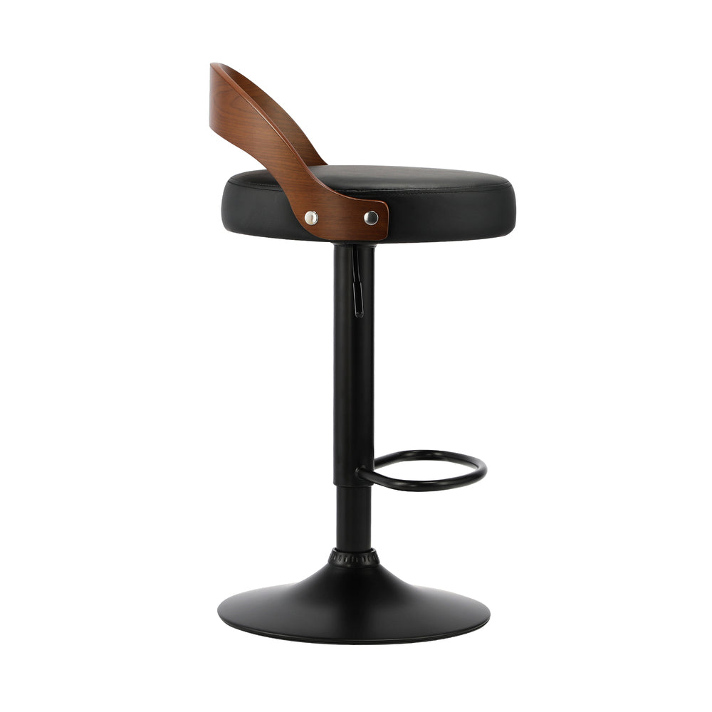 2 pcs Bar Stools Gas Lift Swivel Padded Seat