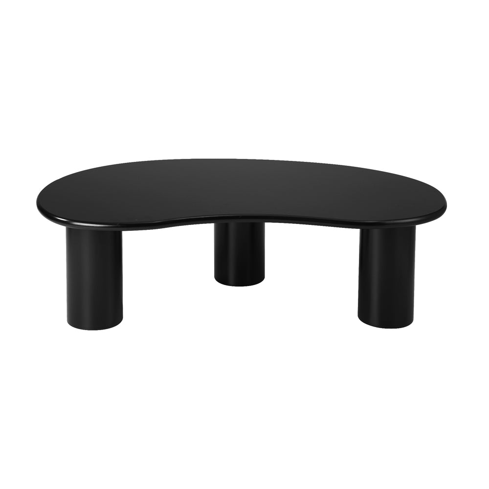 Black Irregular Coffee Table Café Desk