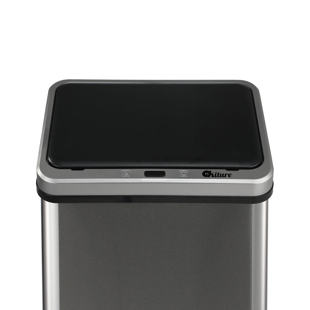 Silver 40L Automatic Motion Sensor Rubbish Bin