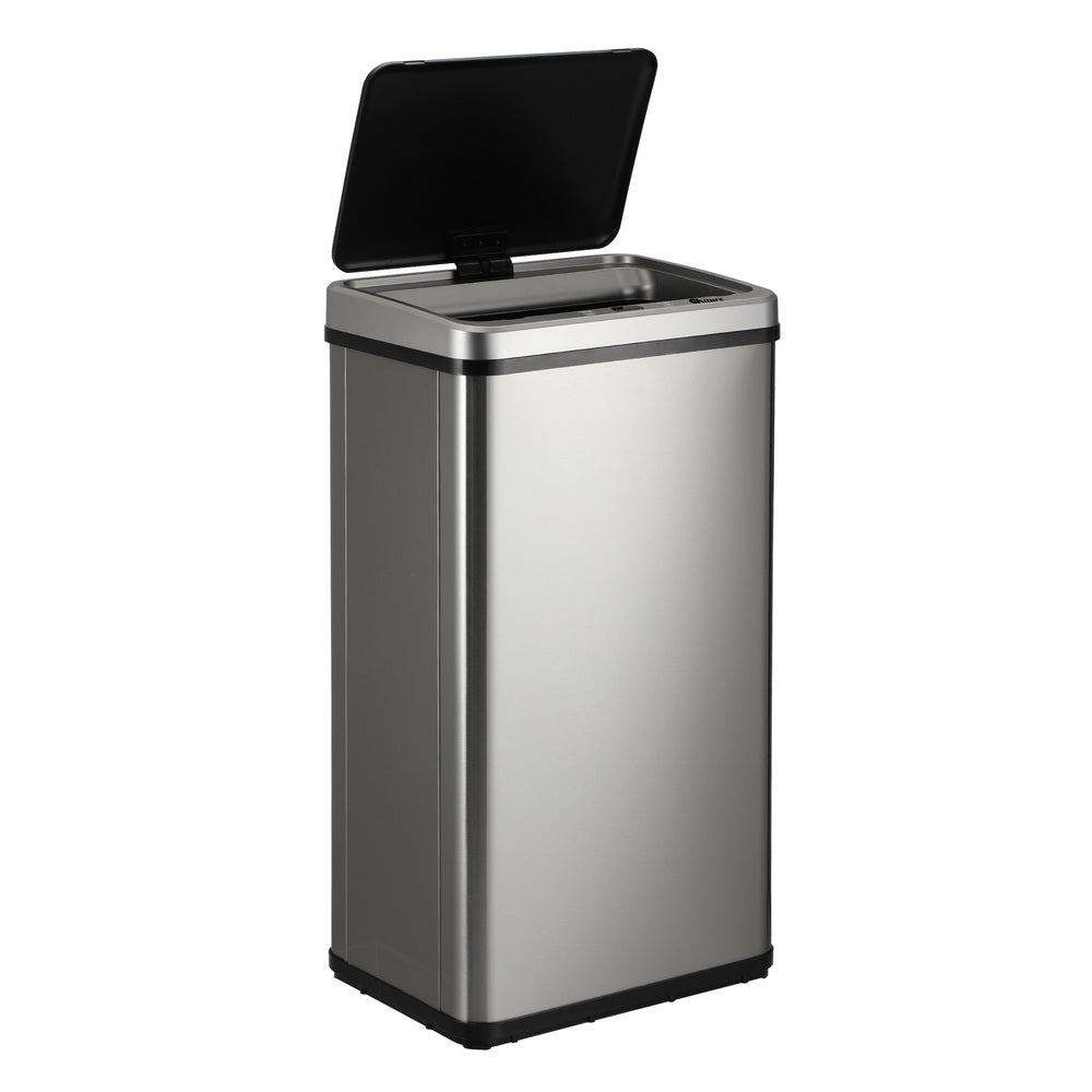 Silver 40L Automatic Motion Sensor Rubbish Bin