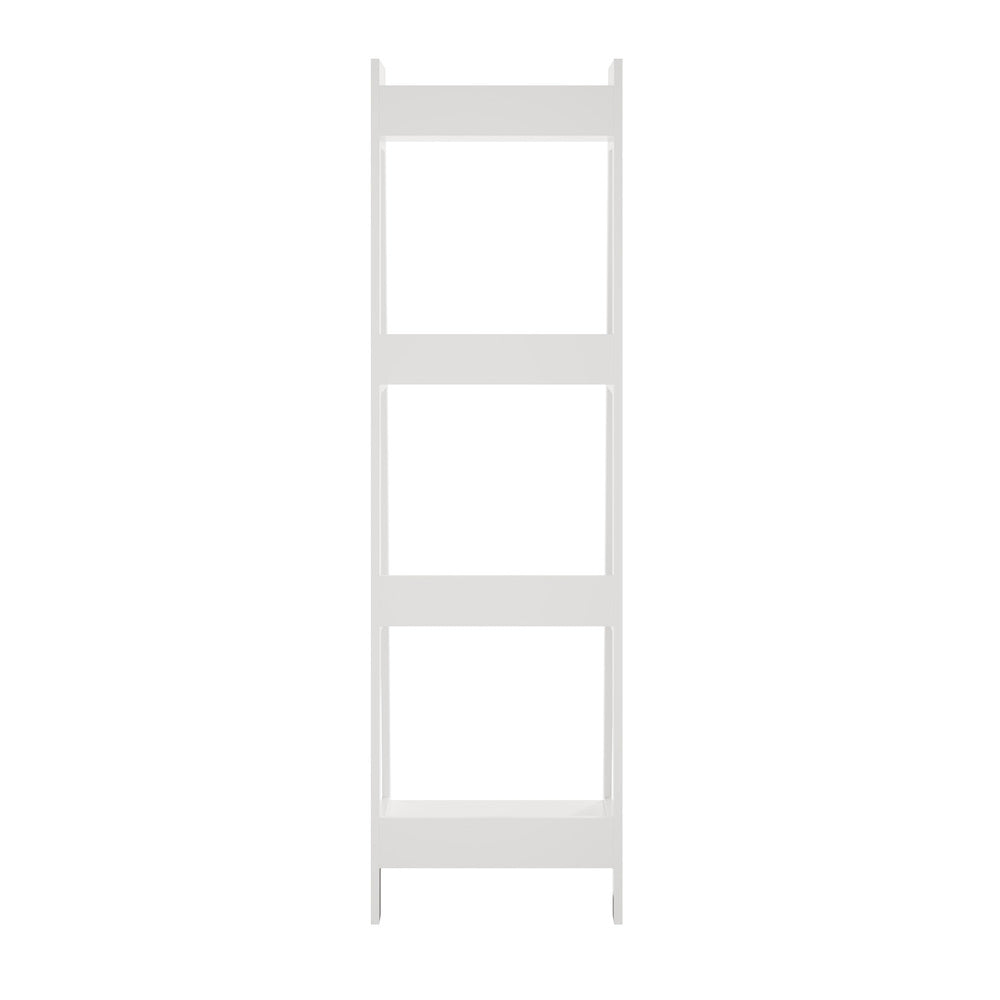 White 4 Tier Corner Ladder Display Shelves