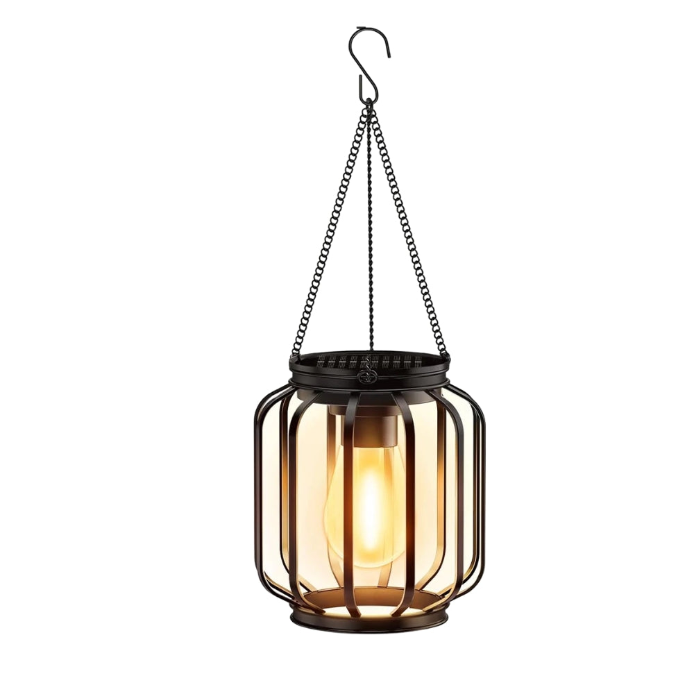 Solar Lantern Outdoor Waterproof Retro Iron Art Decoration Lighting