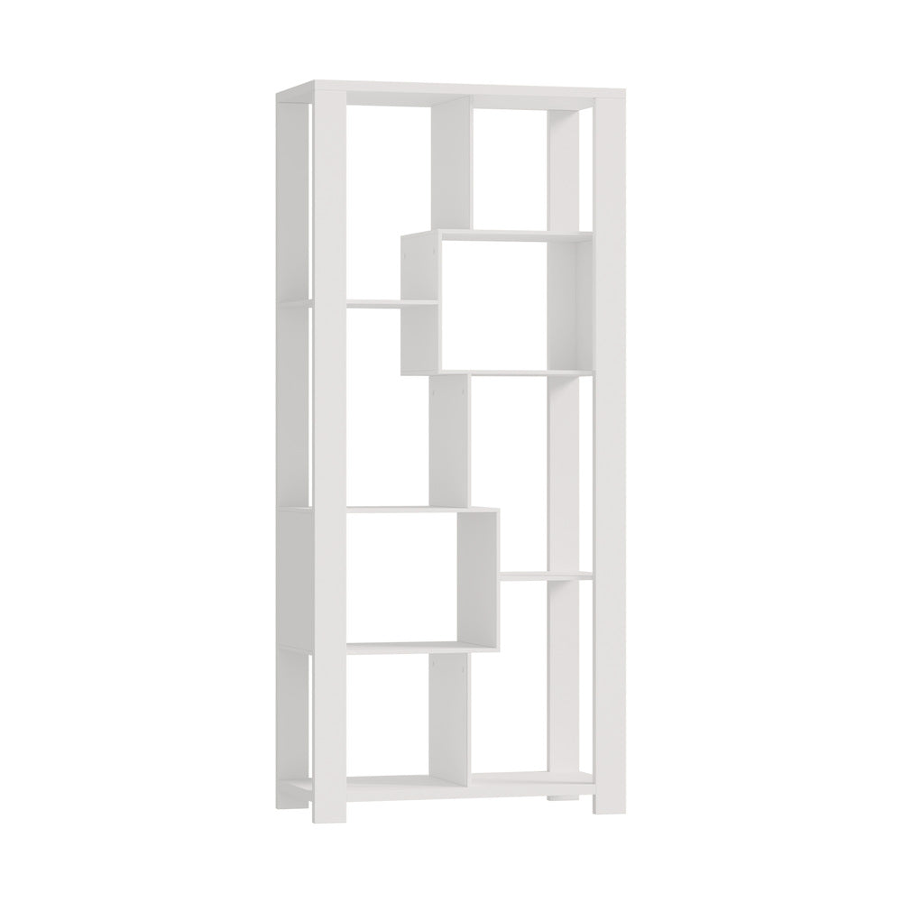 White Open Multi-Tier Display Shelf