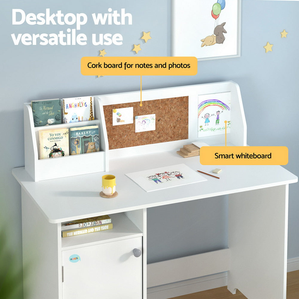 Keezi Kids Table and Chair with Cabinet Storage