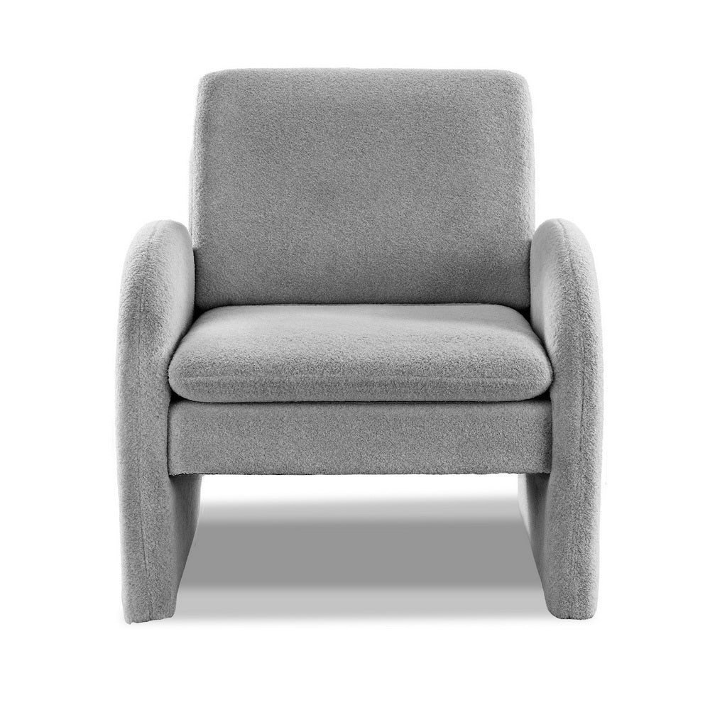 Boucle Grey Armchair