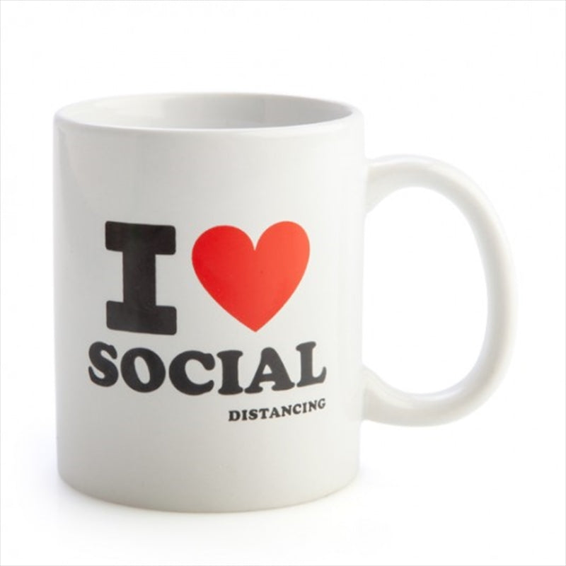 I Love Social Distancing Coffee Mug
