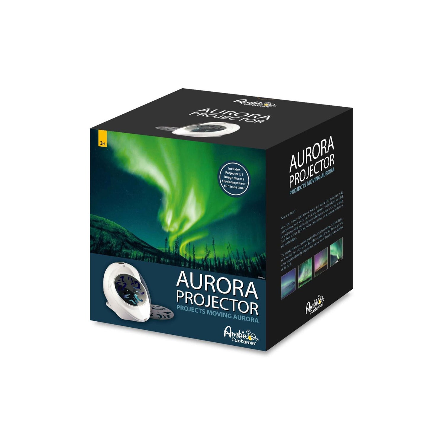 Aurora Projector Moving Night Light 8 Colour Mode