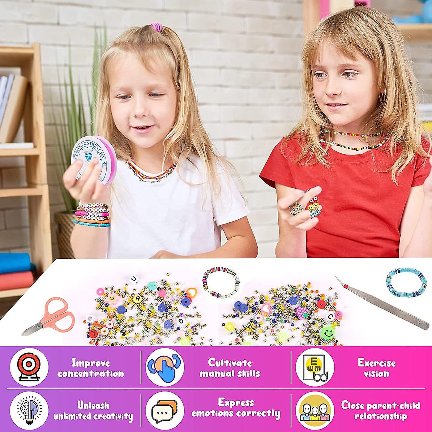 DIY Acrylic Bead A-Z Beads and Polymer Soft Clay Kit