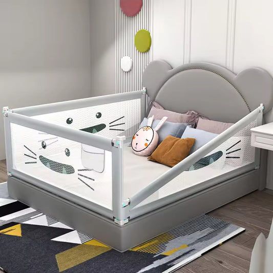 90CM Height Bed Rail BedRail Adjustable Folding Kids Safety Cot Guard Protecter