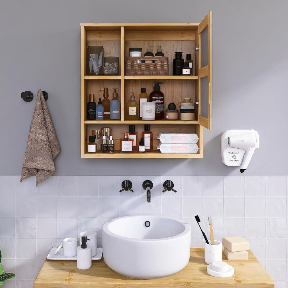 Wall Mounted Bathroom Medicine Cabinet with Storage