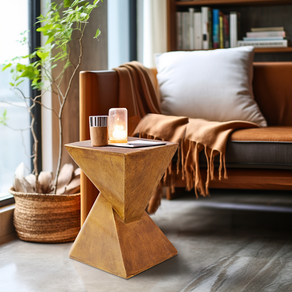 Concrete Accent Nordic Sofa Side End Table Pedestal