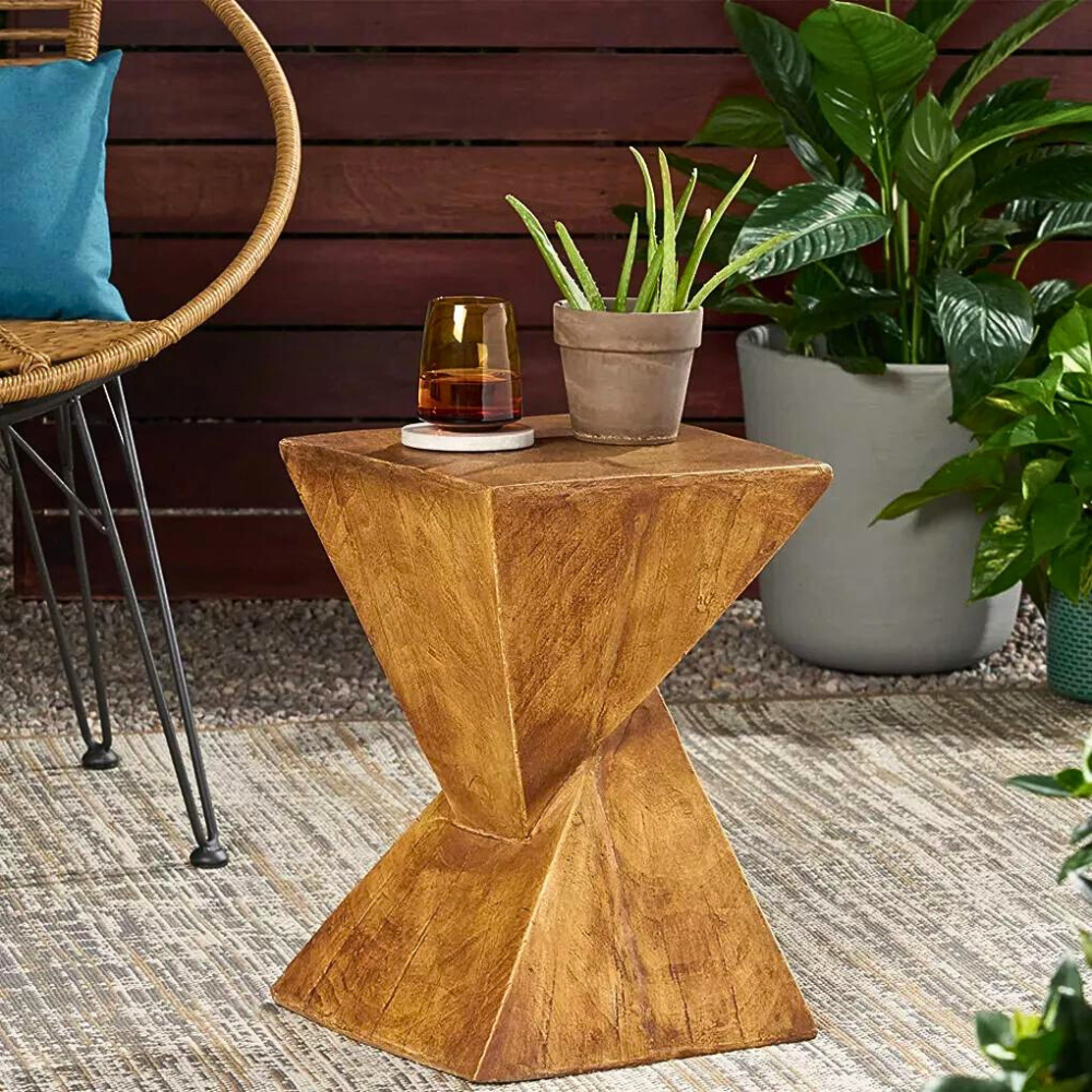 Concrete Accent Nordic Sofa Side End Table Pedestal