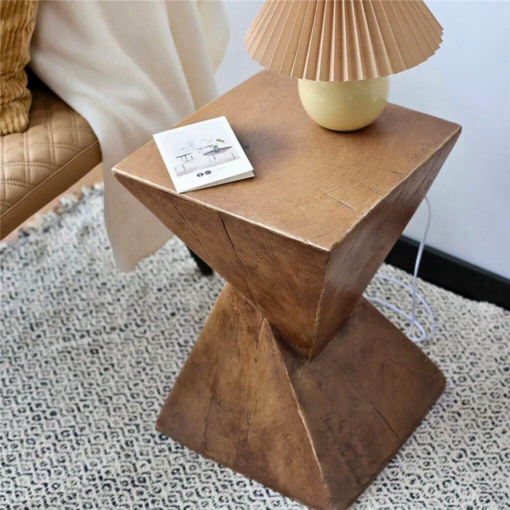 Concrete Accent Nordic Sofa Side End Table Pedestal