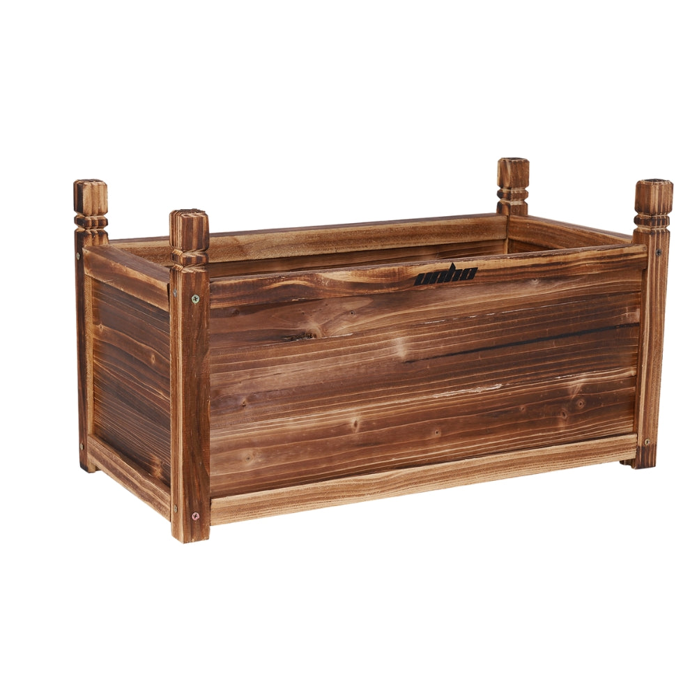 Wood Planter Box Outdoor Raised Planter Beds Garden for Flowers Vegetables