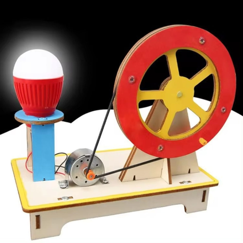 Hand Cranked DIY Generator Kit for Students and Kids