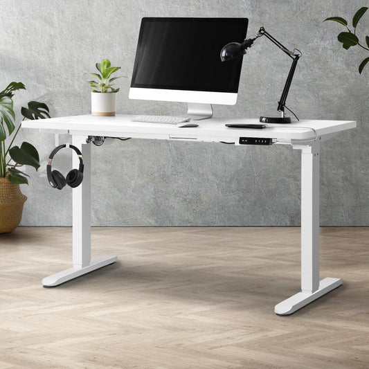 Adjustable Motorized Standing Desk 150cm White