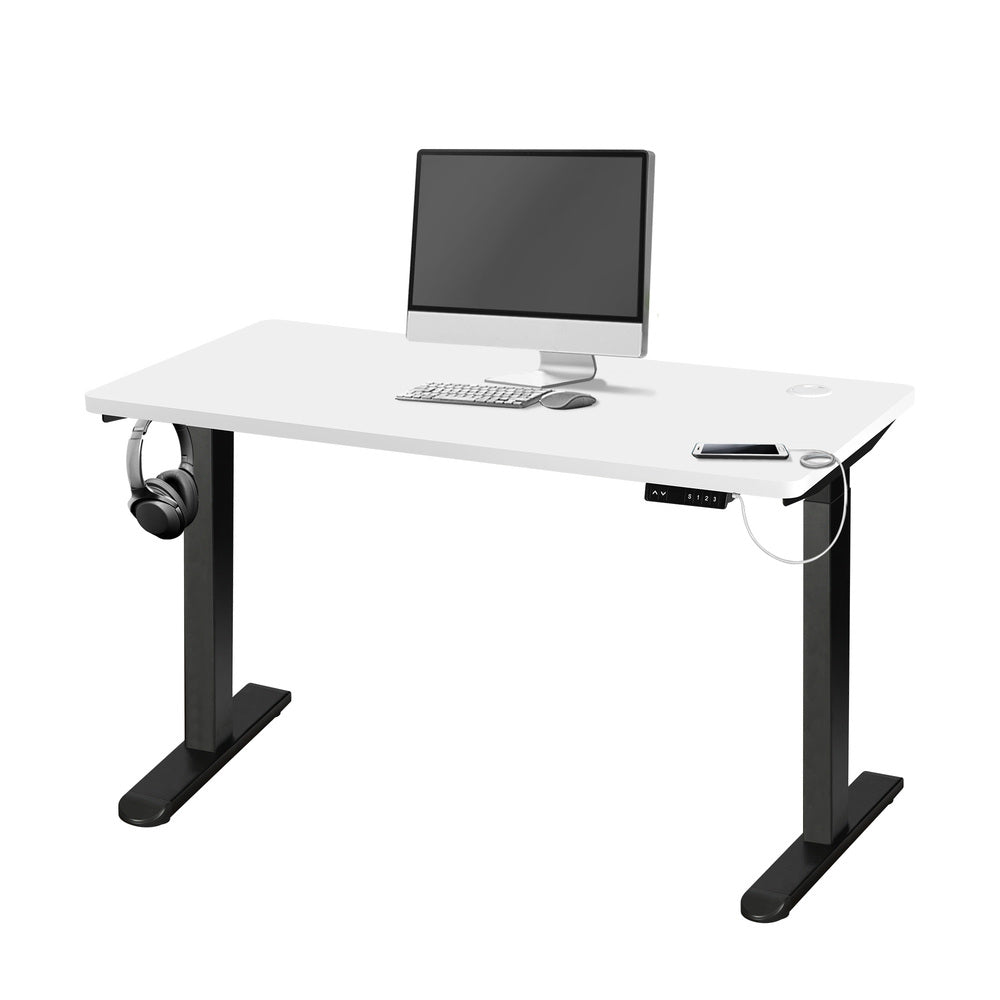 Adjustable Standing Desk Dual Motor 120cm Black and White