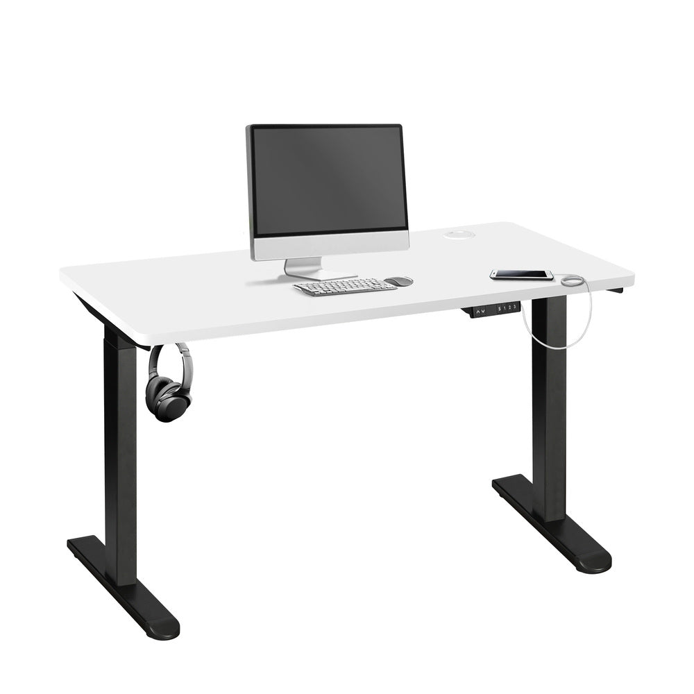 Adjustable Standing Desk Dual Motor 120cm Black and White