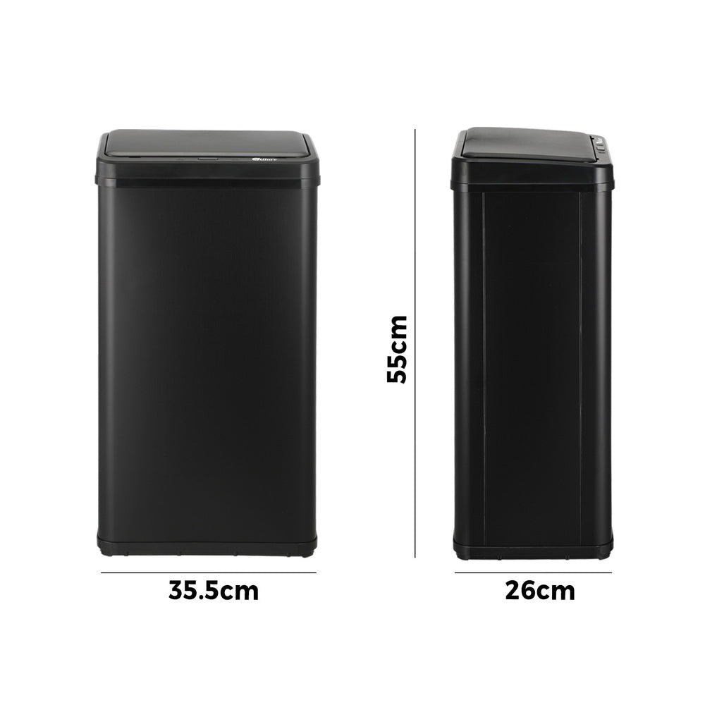 Black Automatic 40L Motion Sensor Bin