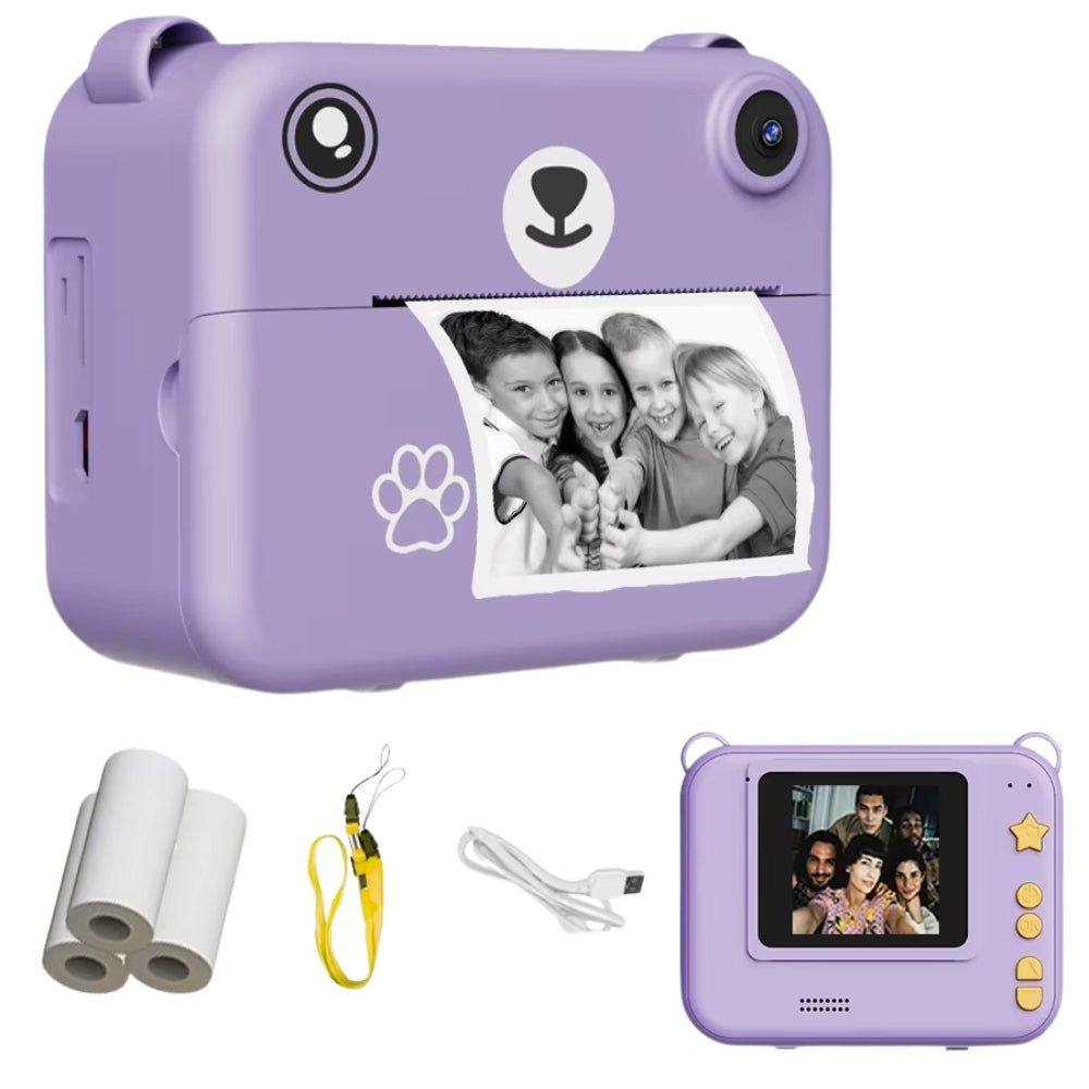 Kids Instant Print Camera 1080P HD Video Recorder