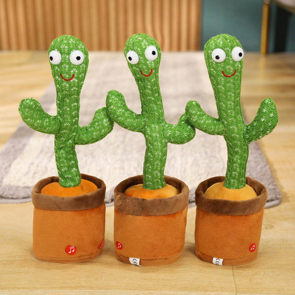 Rechargeable Dancer Cactus Glowing Dancing Electronic Plush Toy