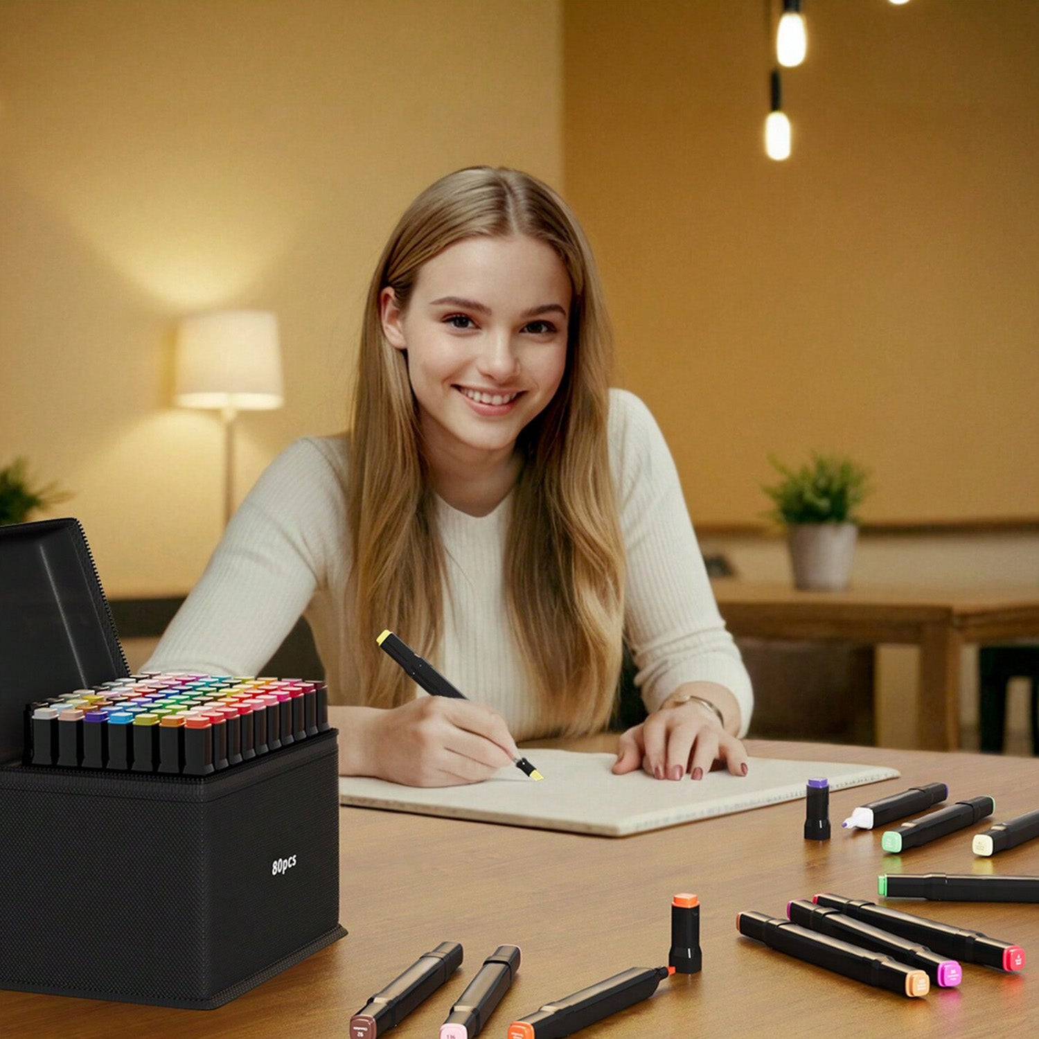 Dual Tip Permanent Art Sketch Markers for Illustration - 12-120 Colors Available