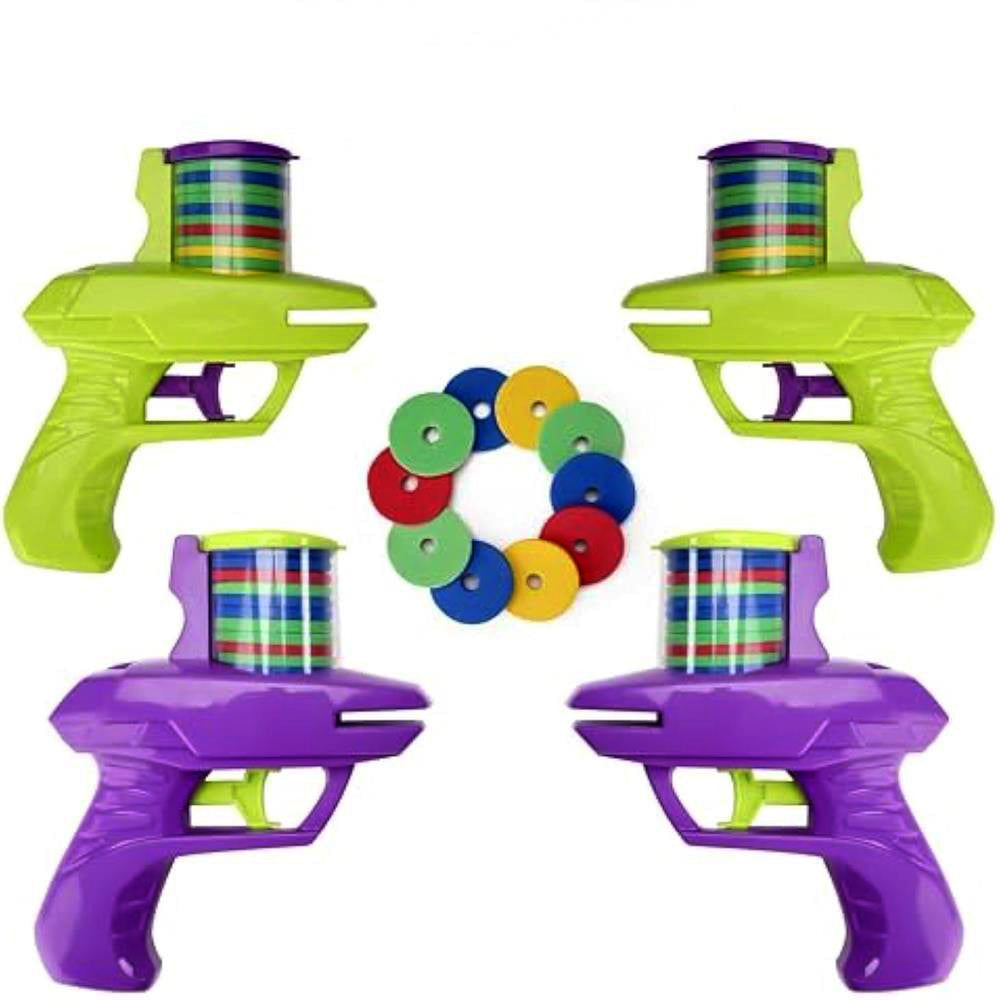 Outdoor Shooting Games Interactive Foam Disc Gun Toy