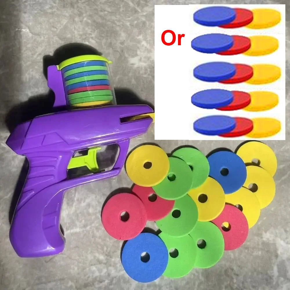 Outdoor Shooting Games Interactive Foam Disc Gun Toy