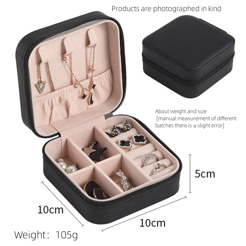Single Layer Storage Box Ladies Travel Leather Jewelry Box