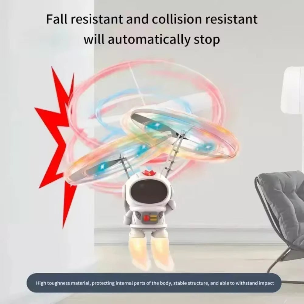 Hand-Controlled Drone Interactive Levitating Luminous Flying Robot