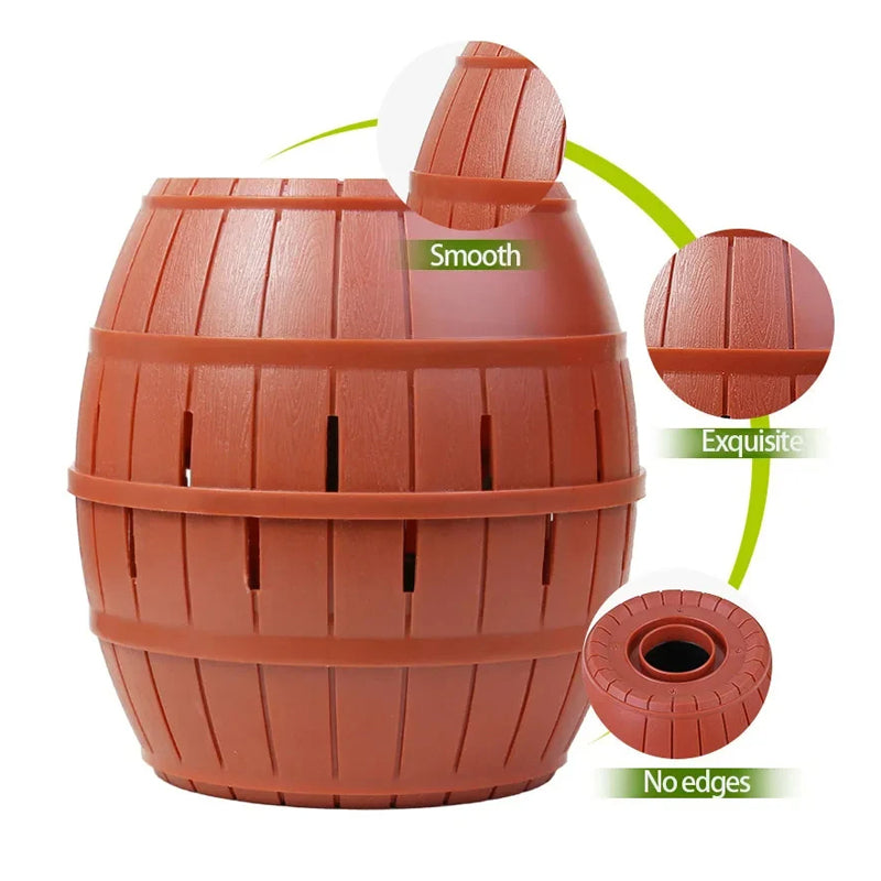 Fun Pirate Barrel Toy Sword Jump Pirate Game Board Interactive Toy