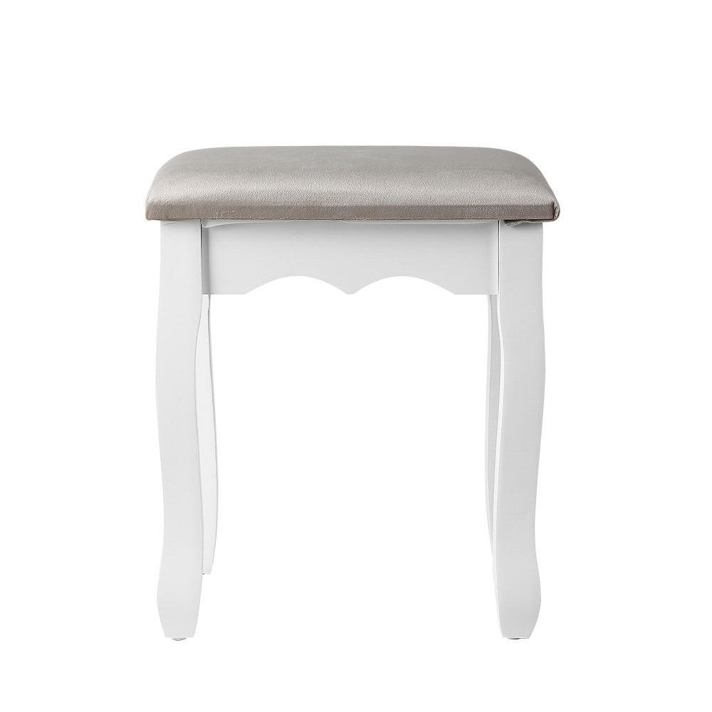 Velvet Grey Stool