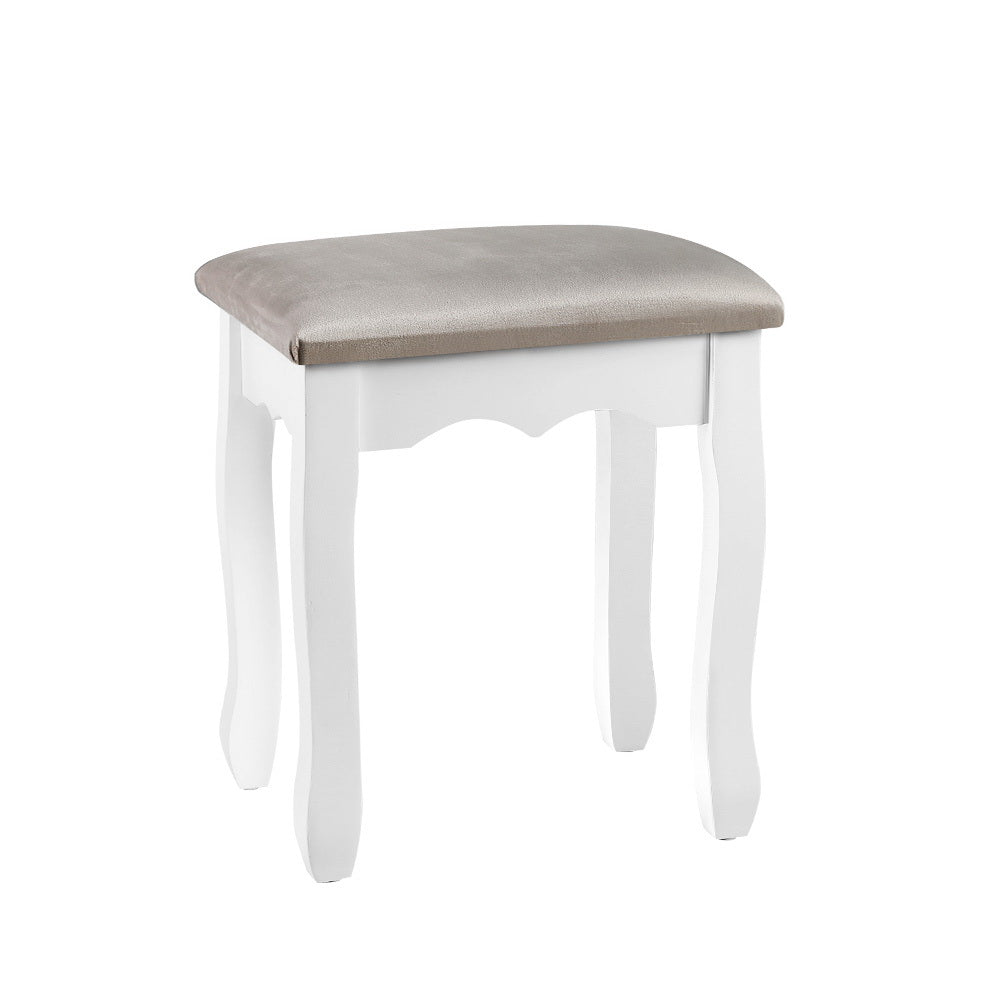 Velvet Grey Stool