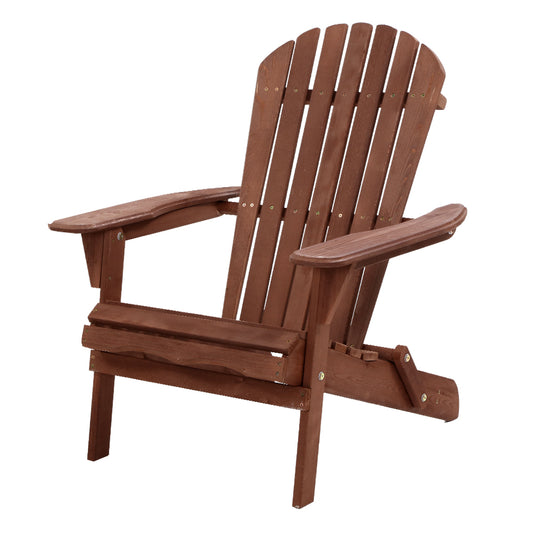 Adirondack Style Wooden Outdoor Chairs
