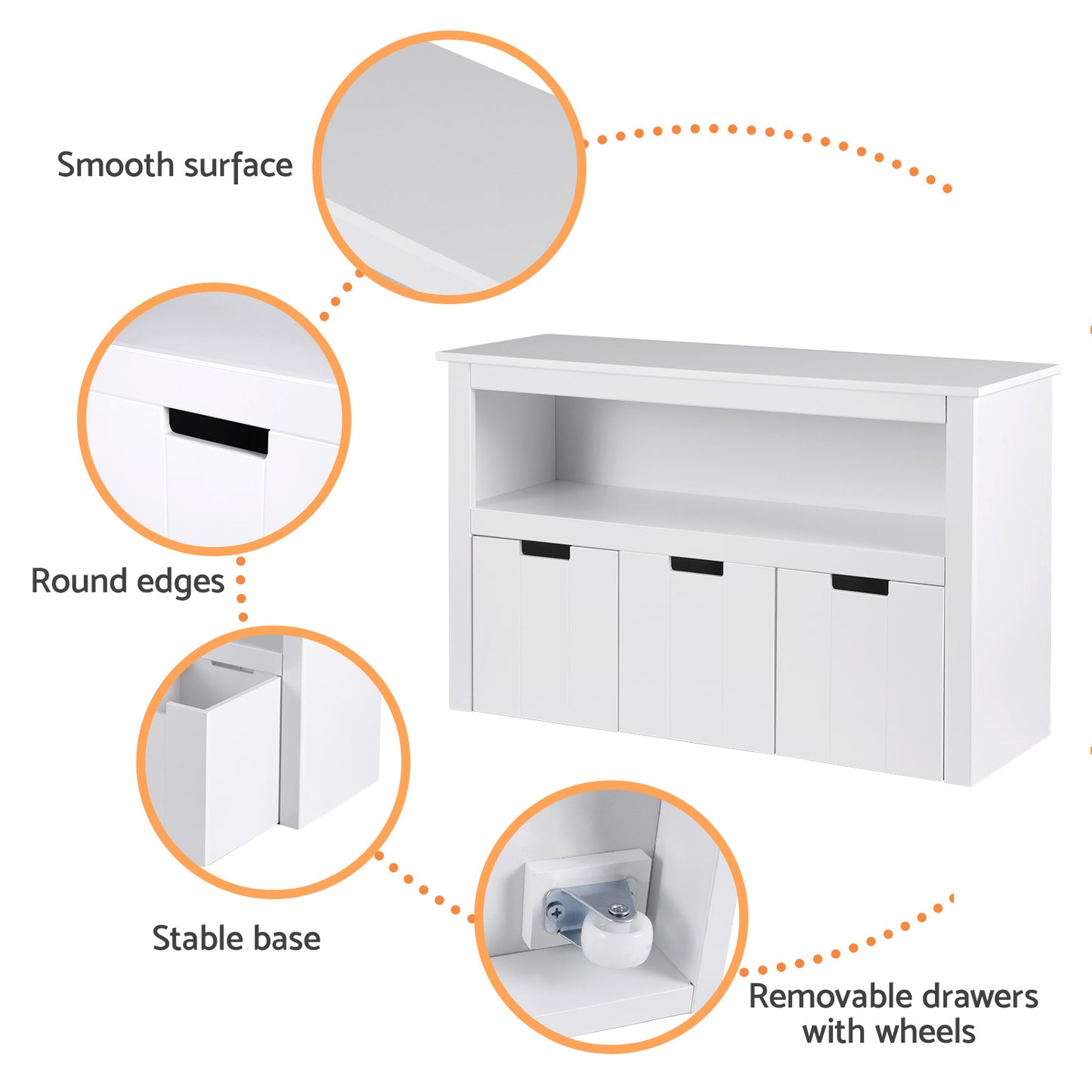 Bookshelf w 3 Drawers