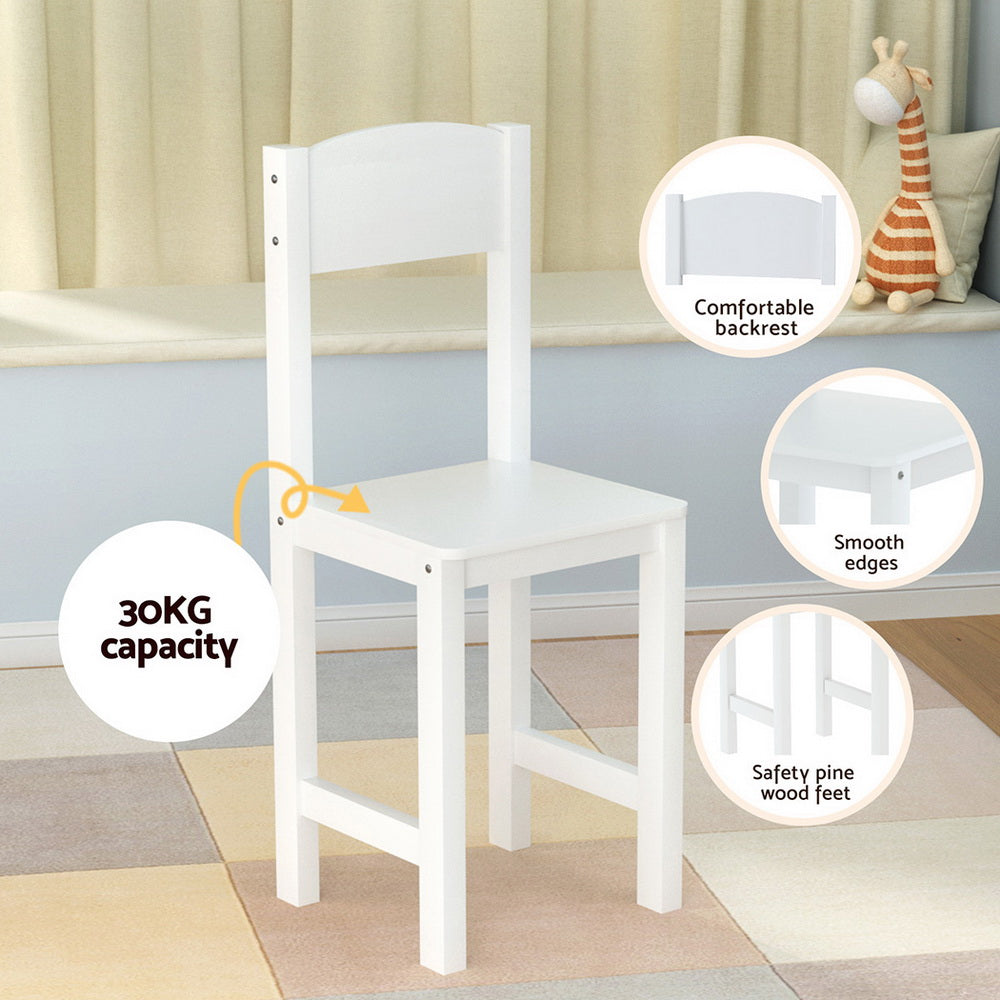 Keezi Kids Table and Chair with Cabinet Storage