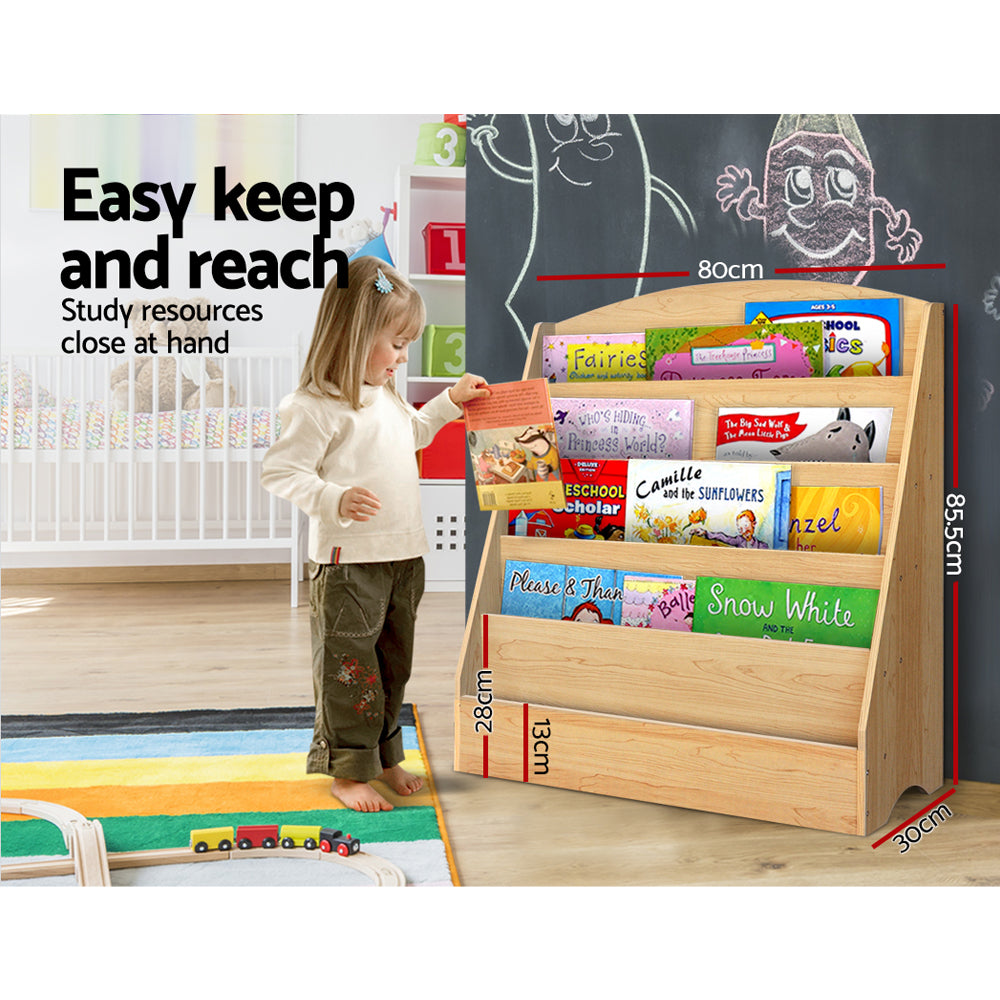 Kids Bookcase Display Rack 5 Tiers