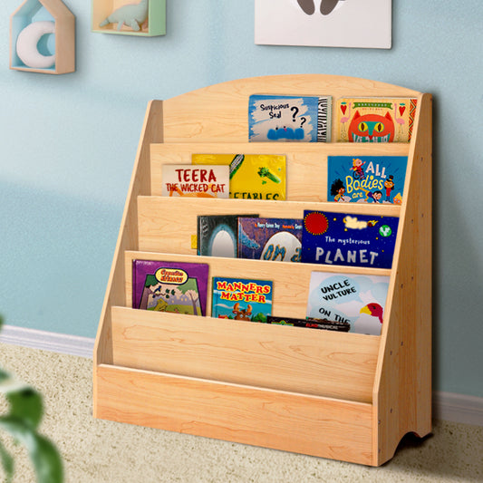 Kids Bookcase Display Rack 5 Tiers