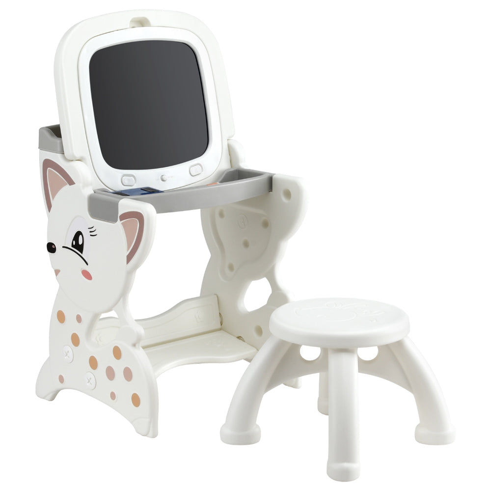 Keezi Kids Table and Chair Set with LCD Writing Tablet
