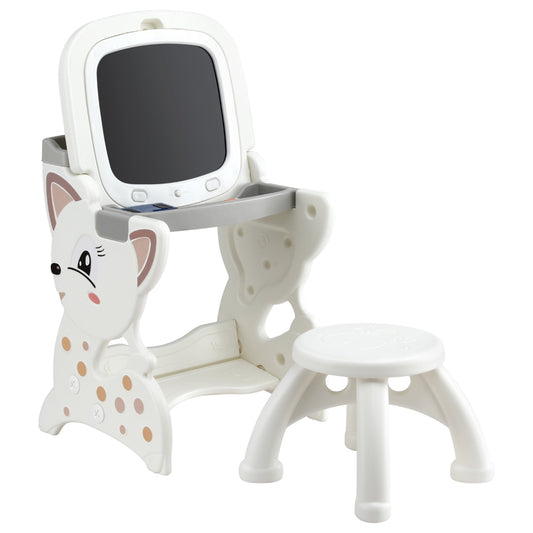 Keezi Kids Table and Chair Set with LCD Writing Tablet